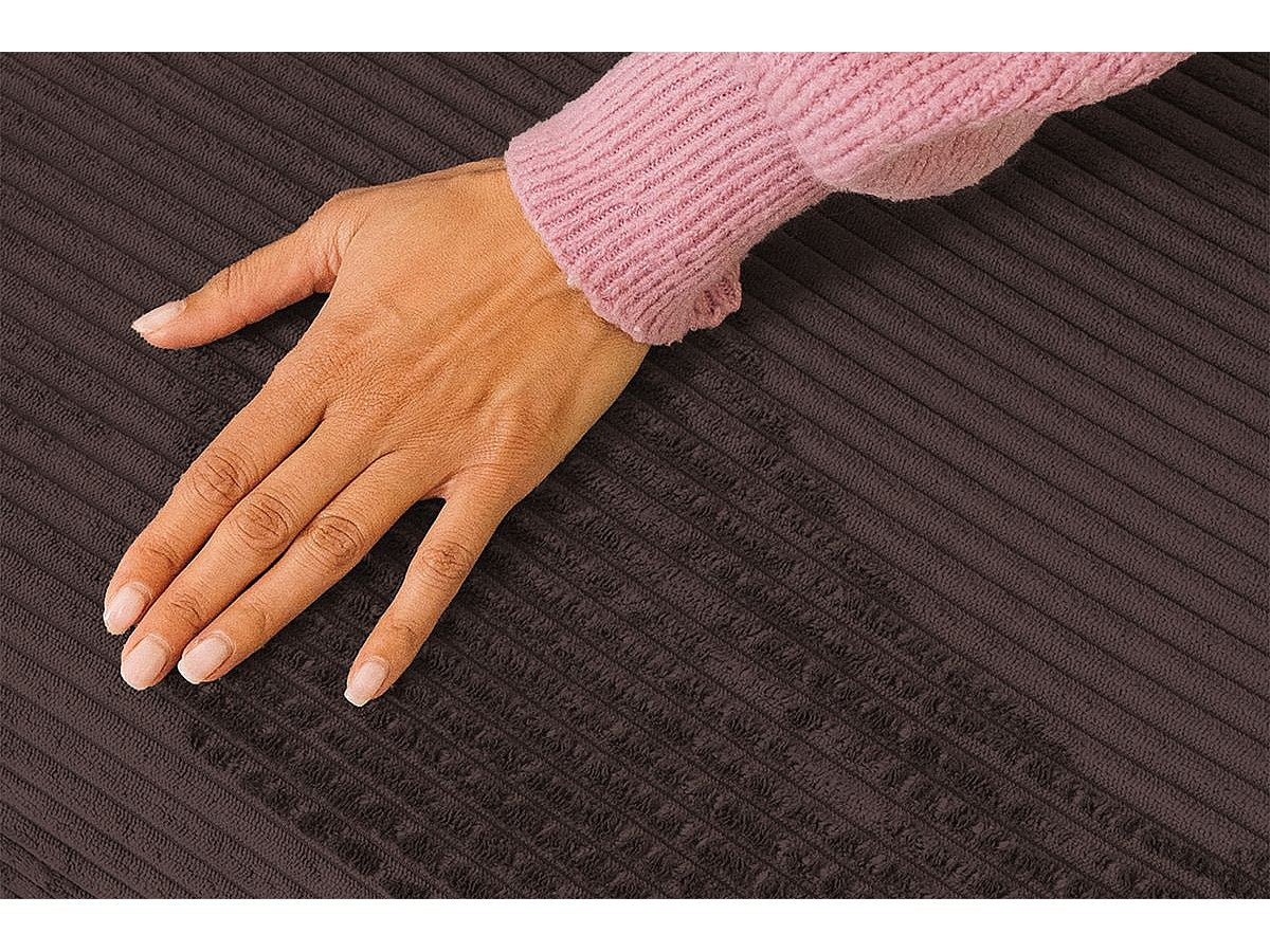Canapé modulable convertible 2 places marron velours