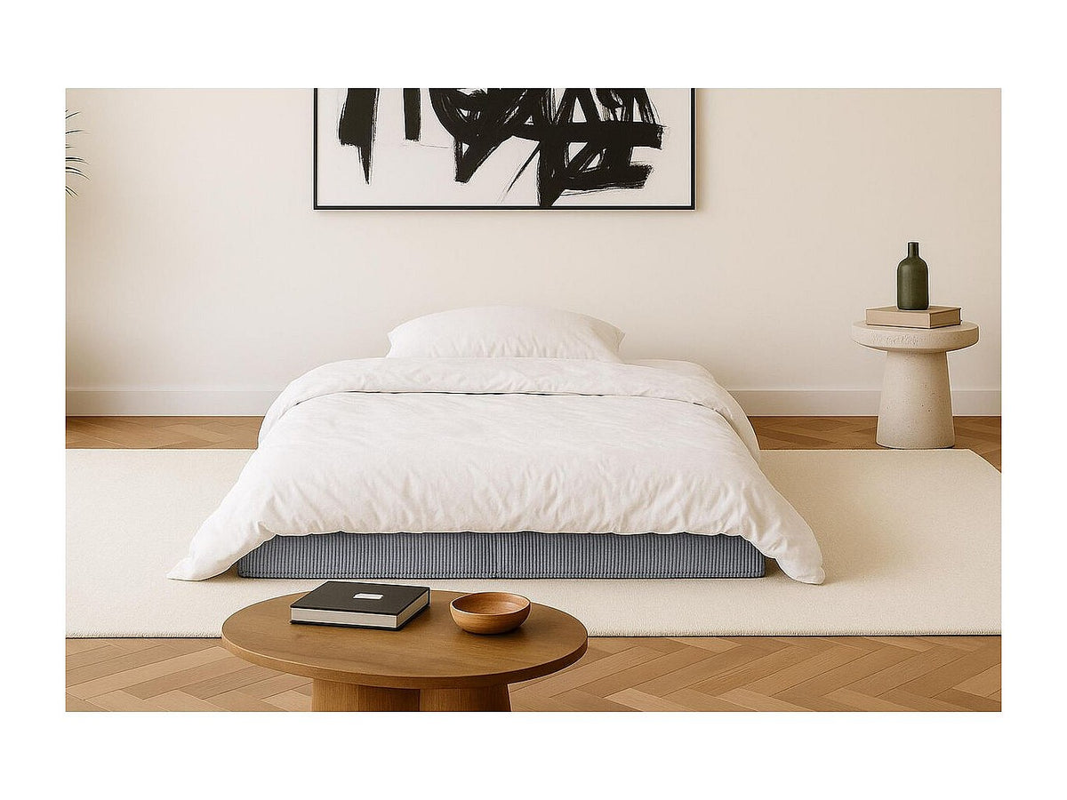 Canapé modulable convertible 2 places gris velours