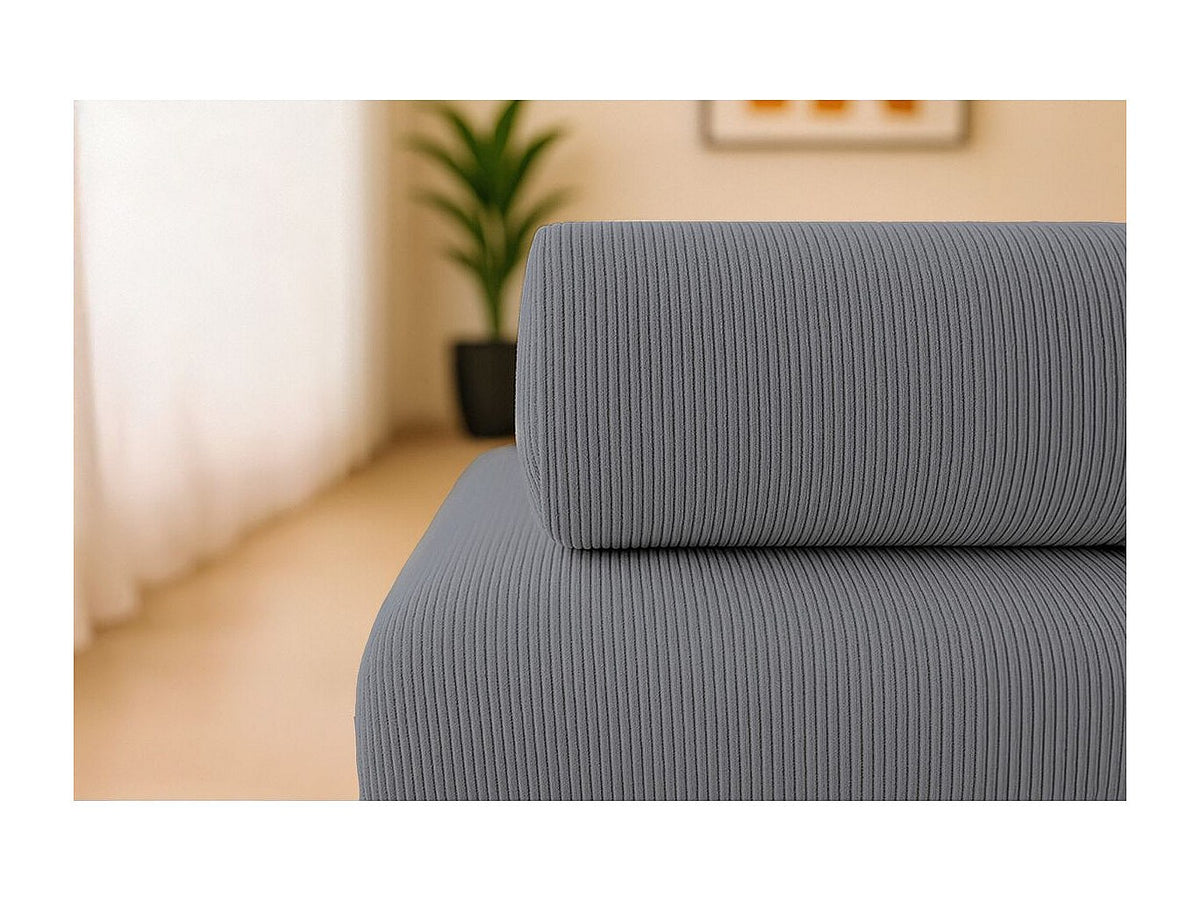 Canapé modulable convertible 2 places gris velours