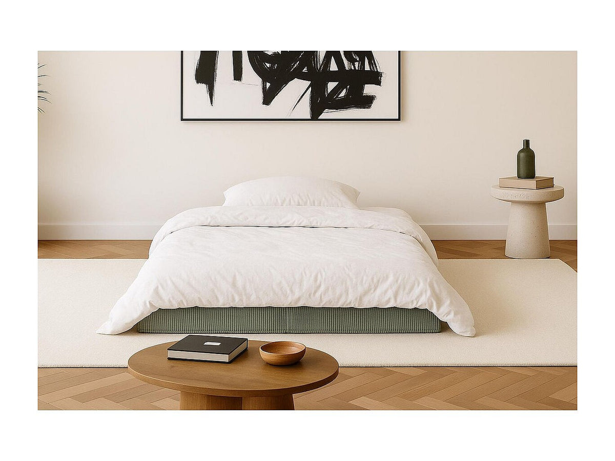 Canapé modulable convertible 2 places vert velours