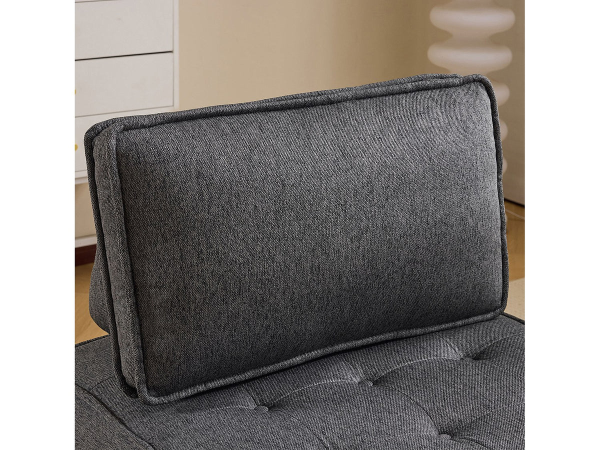 Angle pour canapé modulable gris tissu