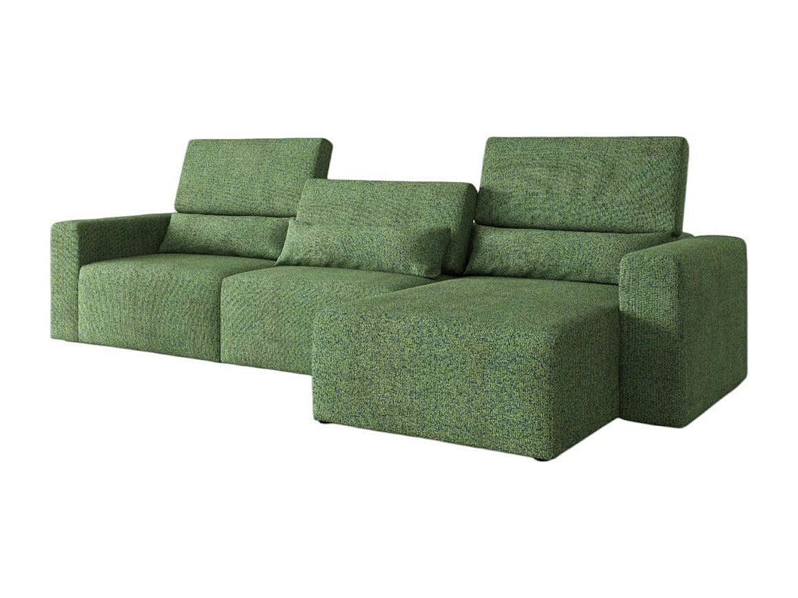 Canapé modulable vert tissu