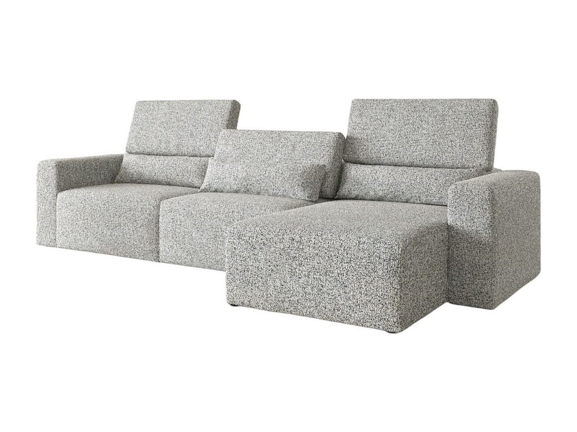 Canapé modulable gris tissu