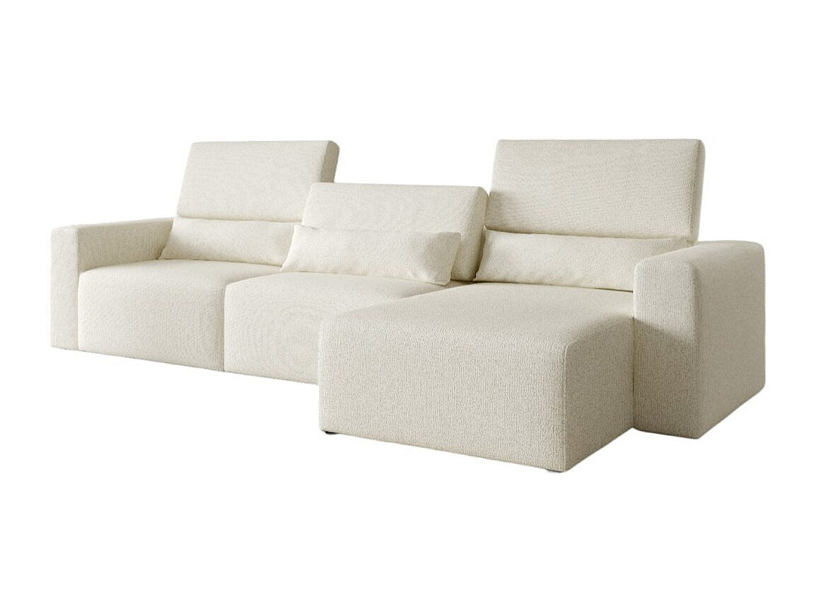 Canapé modulable blanc tissu
