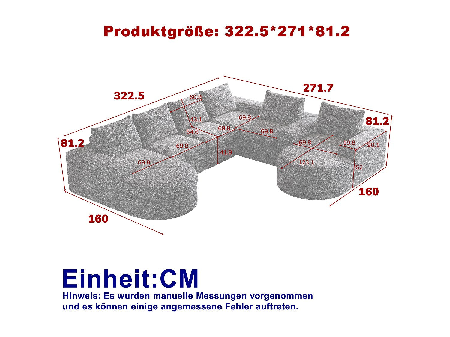 Canapé modulable noir tissu