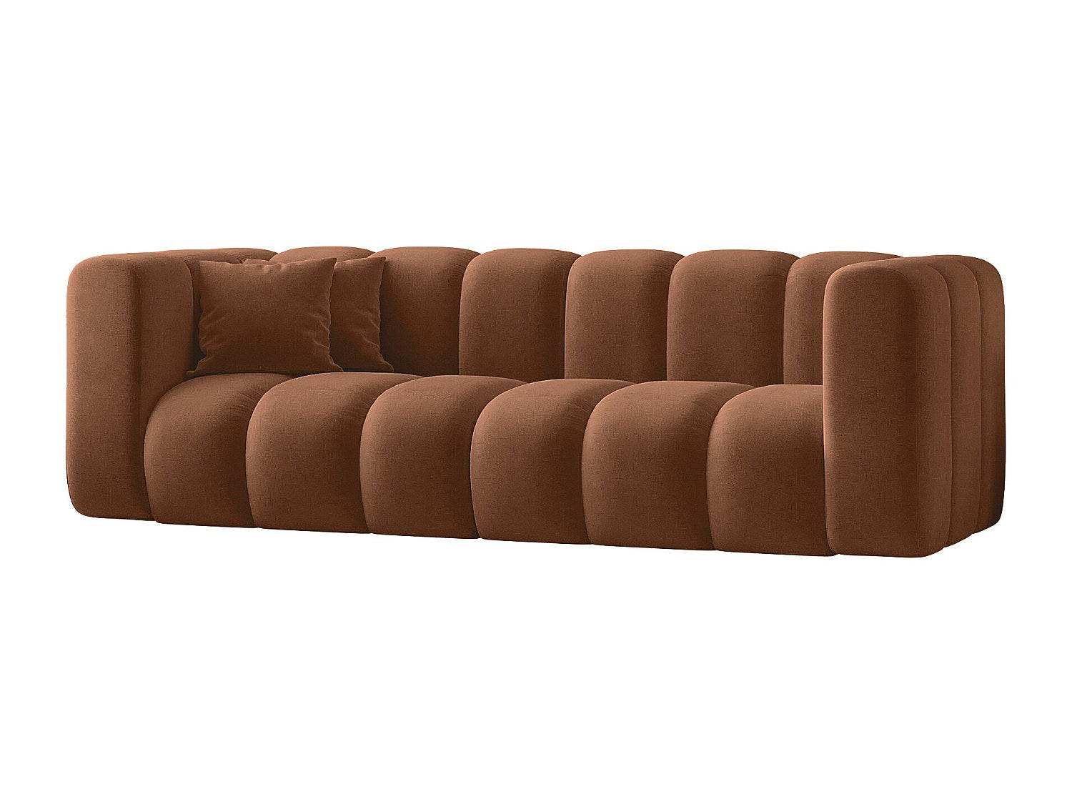 Canapé modulable marron tissu