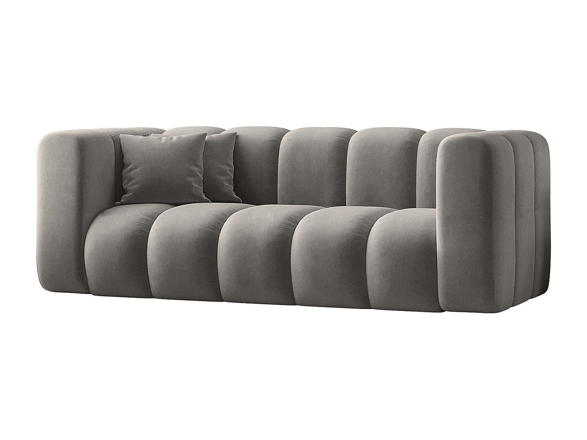 Canapé modulable gris tissu