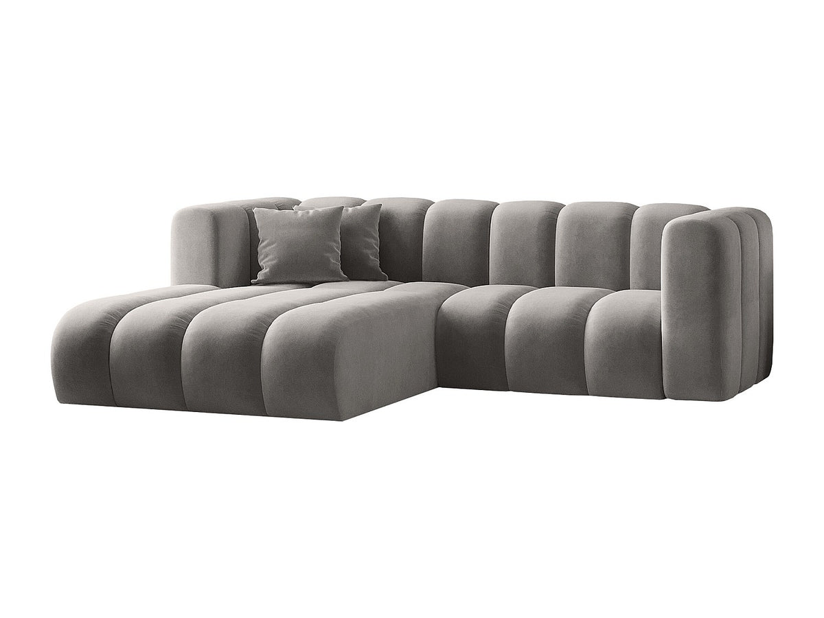Canapé modulable gris tissu