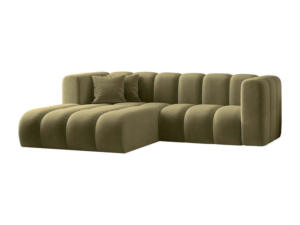 Canapé modulable vert tissu
