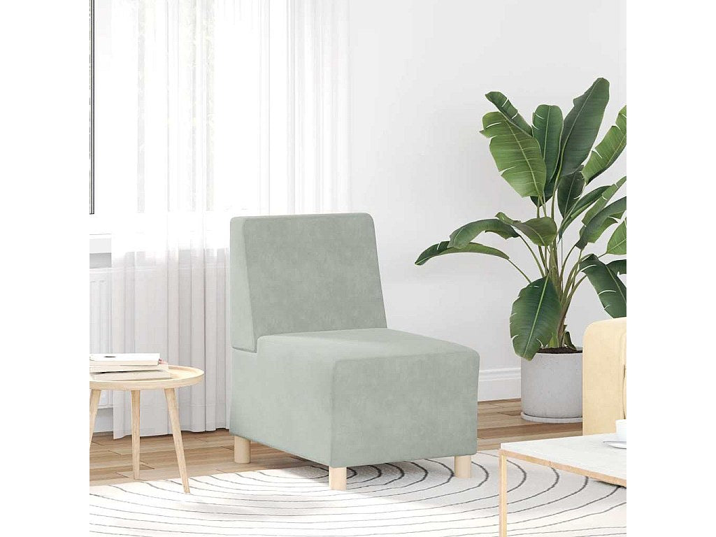 Canapé modulable gris velours
