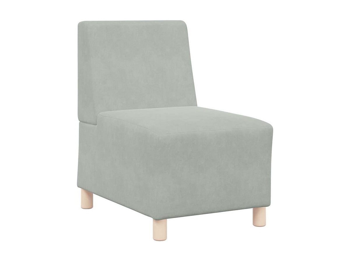 Canapé modulable gris velours