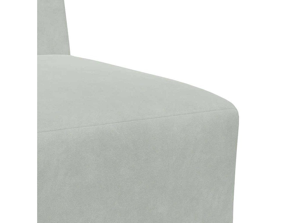 Canapé modulable gris velours