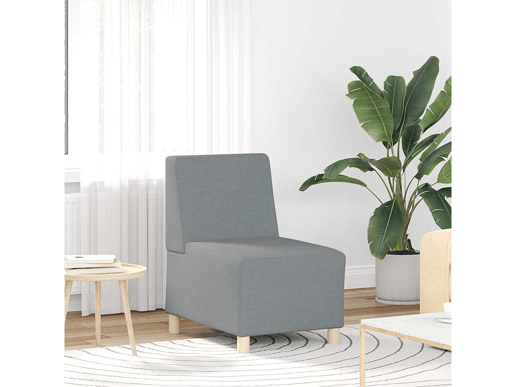 Canapé modulable gris tissu