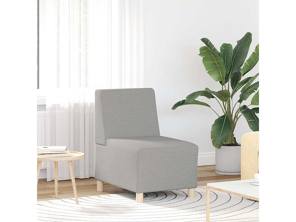 Canapé modulable gris tissu