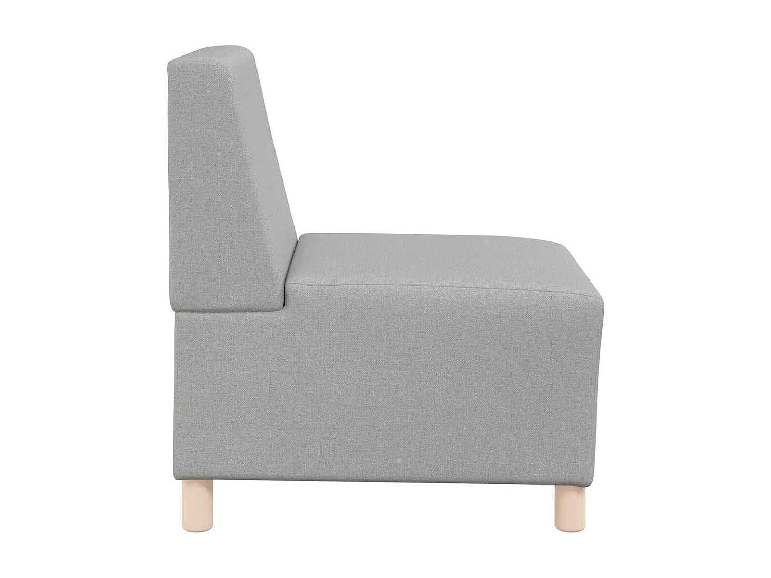 Canapé modulable gris tissu