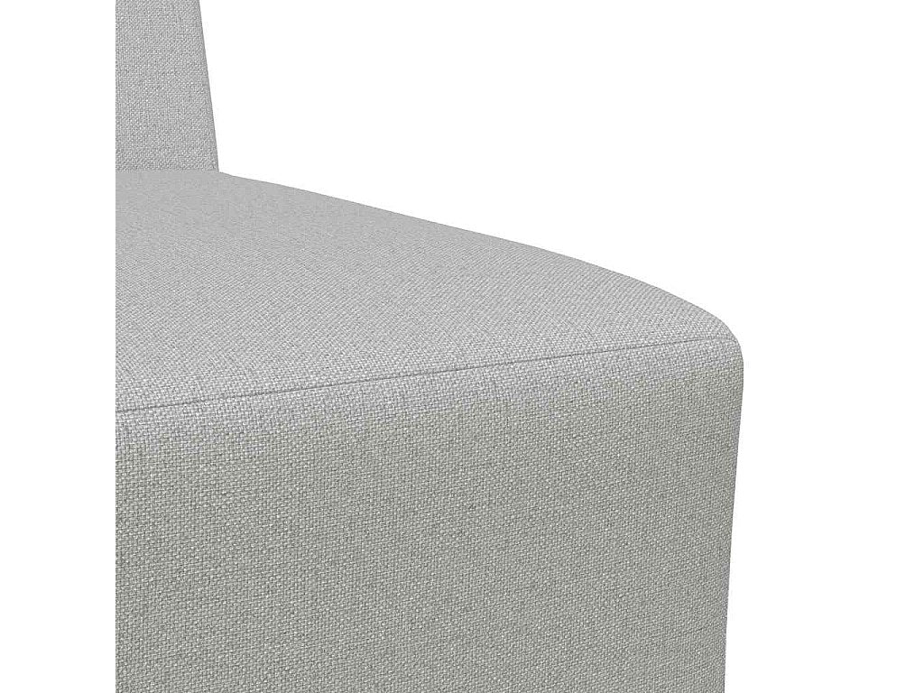 Canapé modulable gris tissu