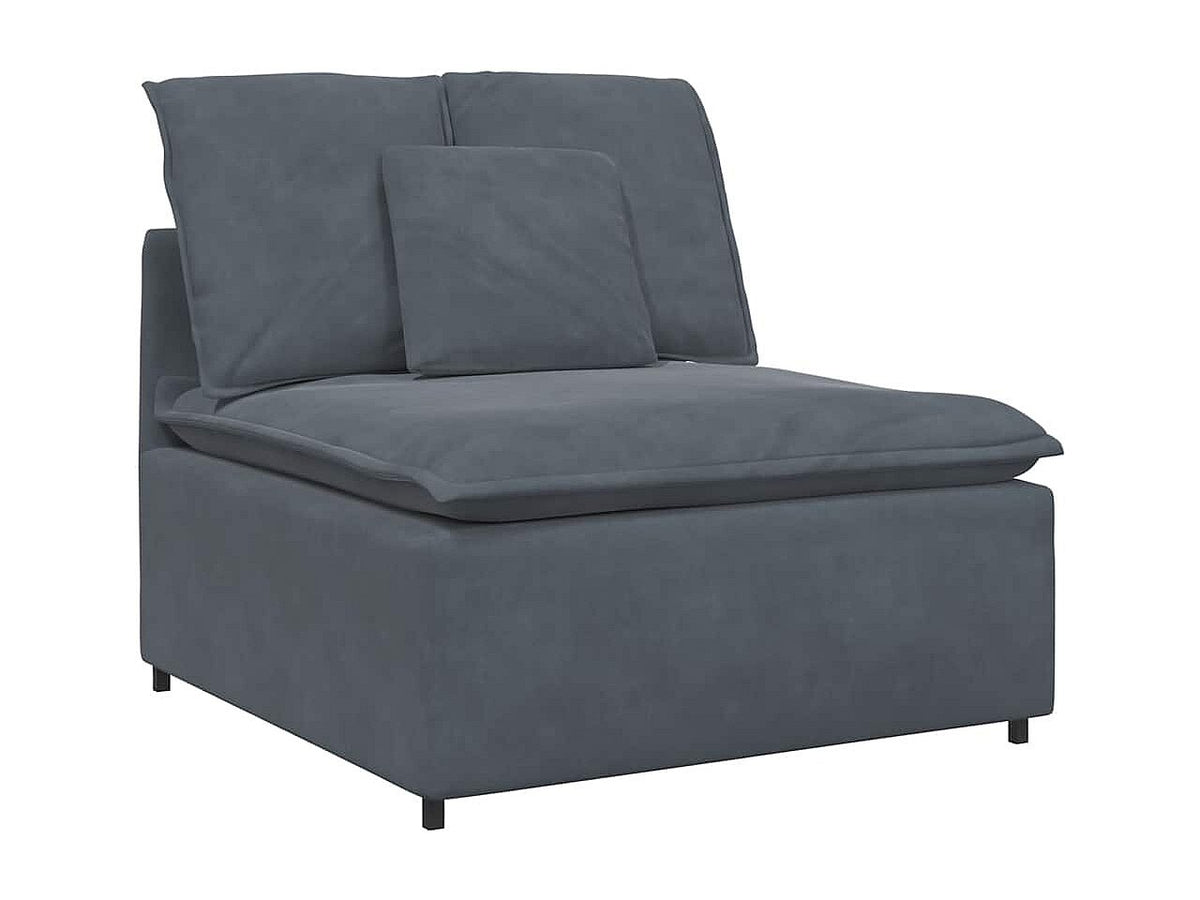 Canapé modulable gris velours