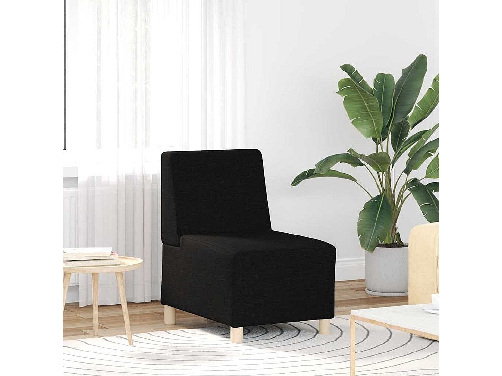 Canapé modulable noir tissu