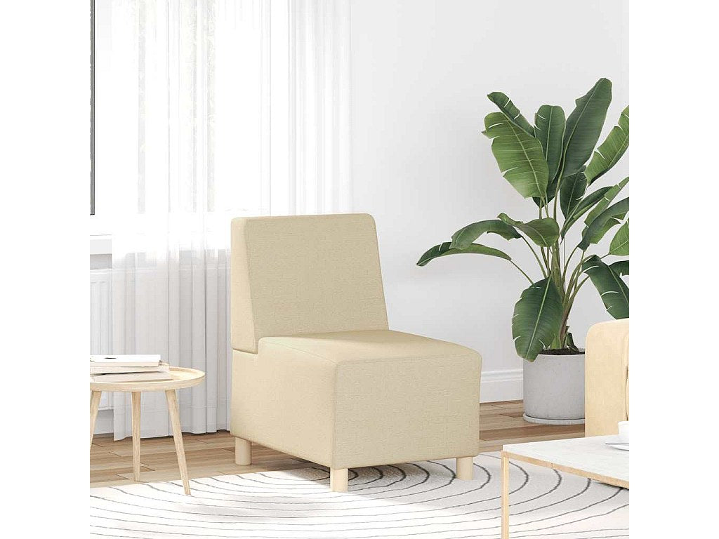 Canapé modulable beige tissu