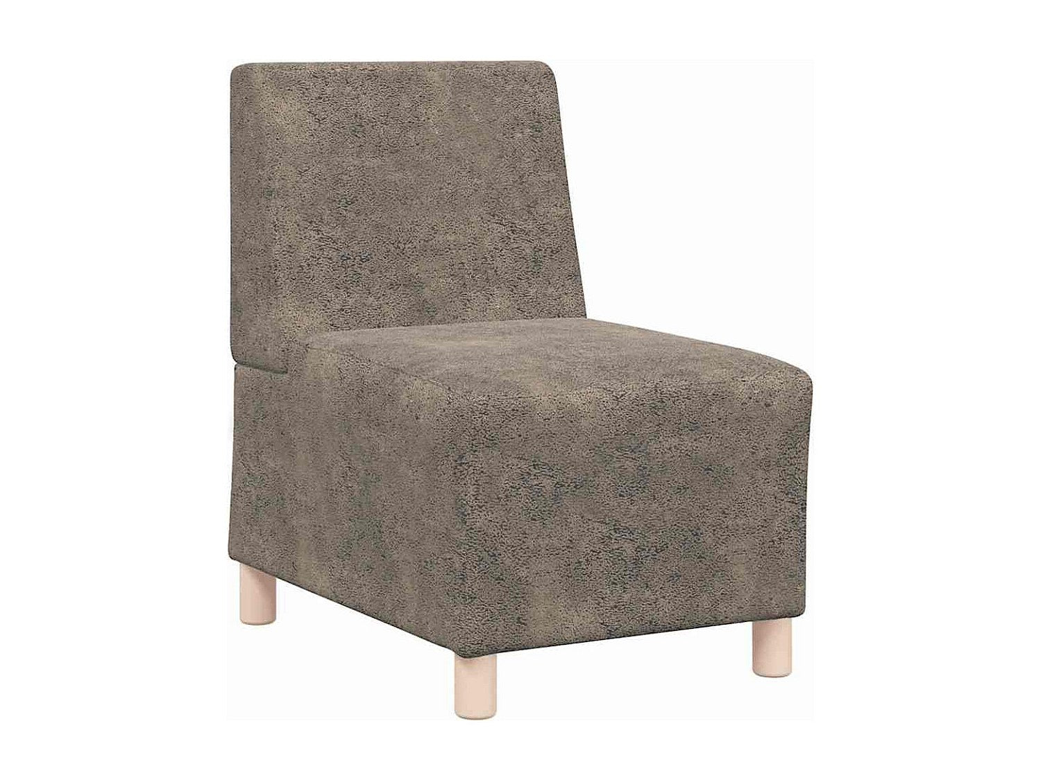 Canapé modulable gris simili cuir