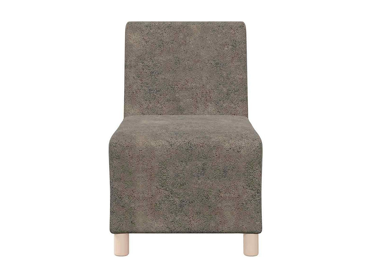 Canapé modulable gris simili cuir