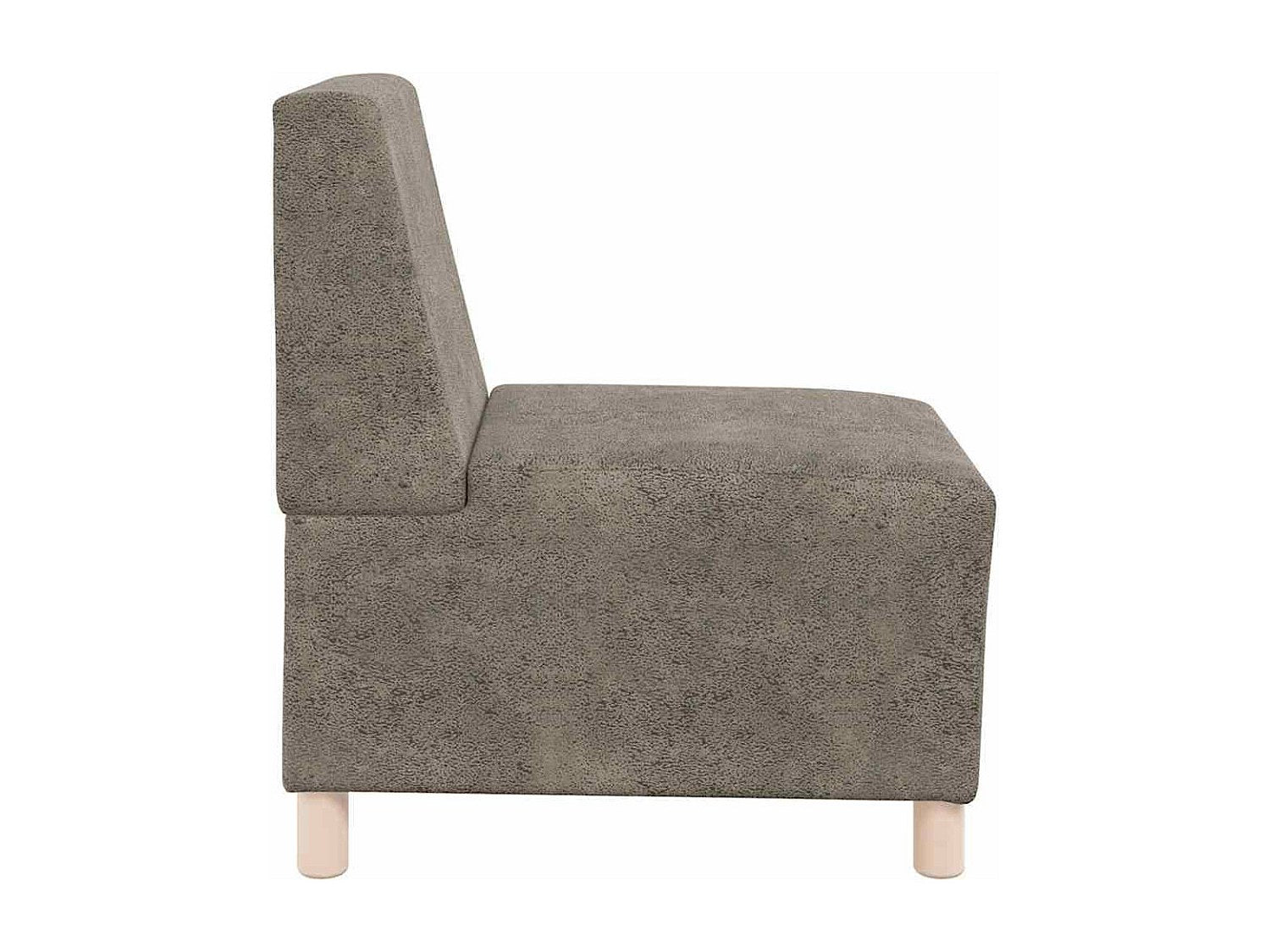 Canapé modulable gris simili cuir
