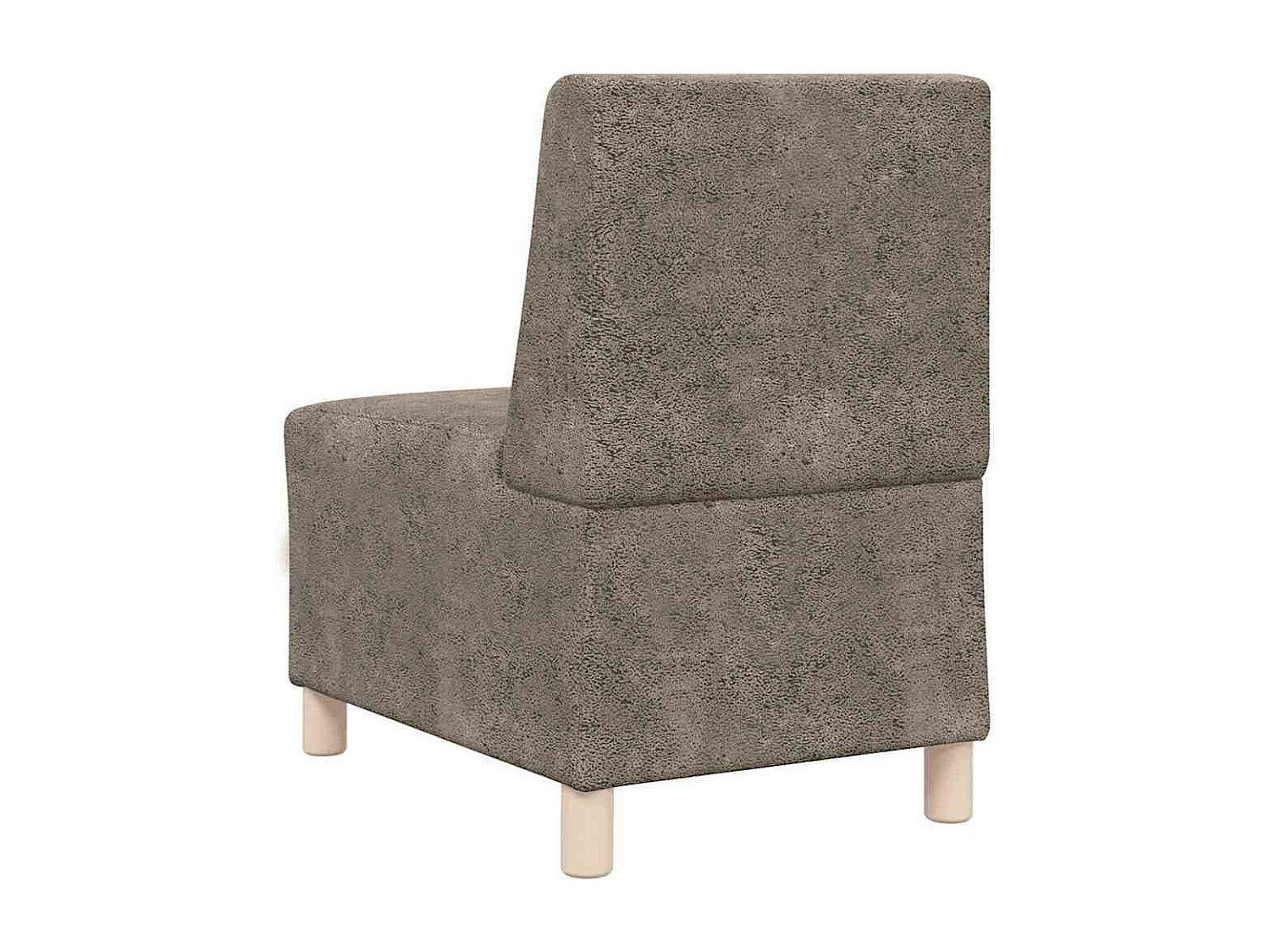 Canapé modulable gris simili cuir