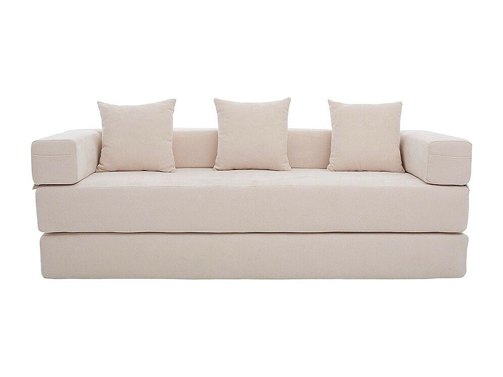 Canapé modulable beige tissu