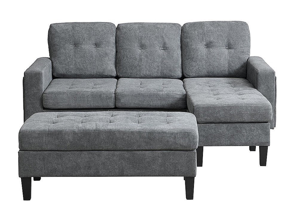 Canapé modulable convertible gris