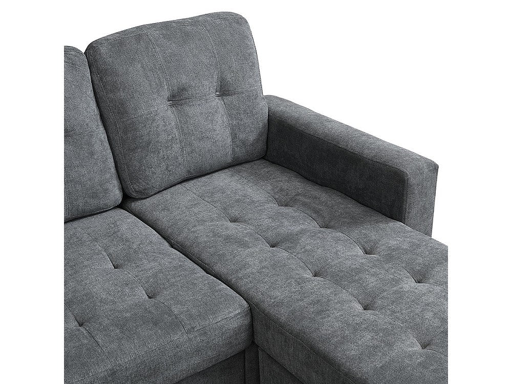 Canapé modulable convertible gris