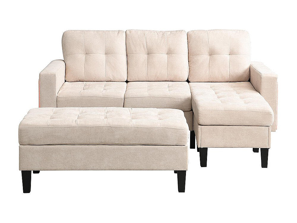 Canapé modulable convertible beige