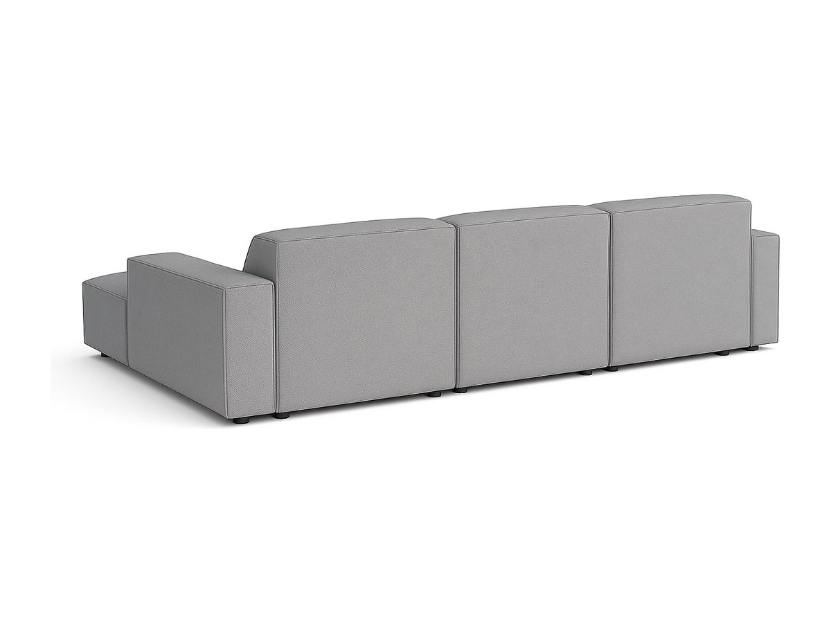 Canapé modulable gris tissu
