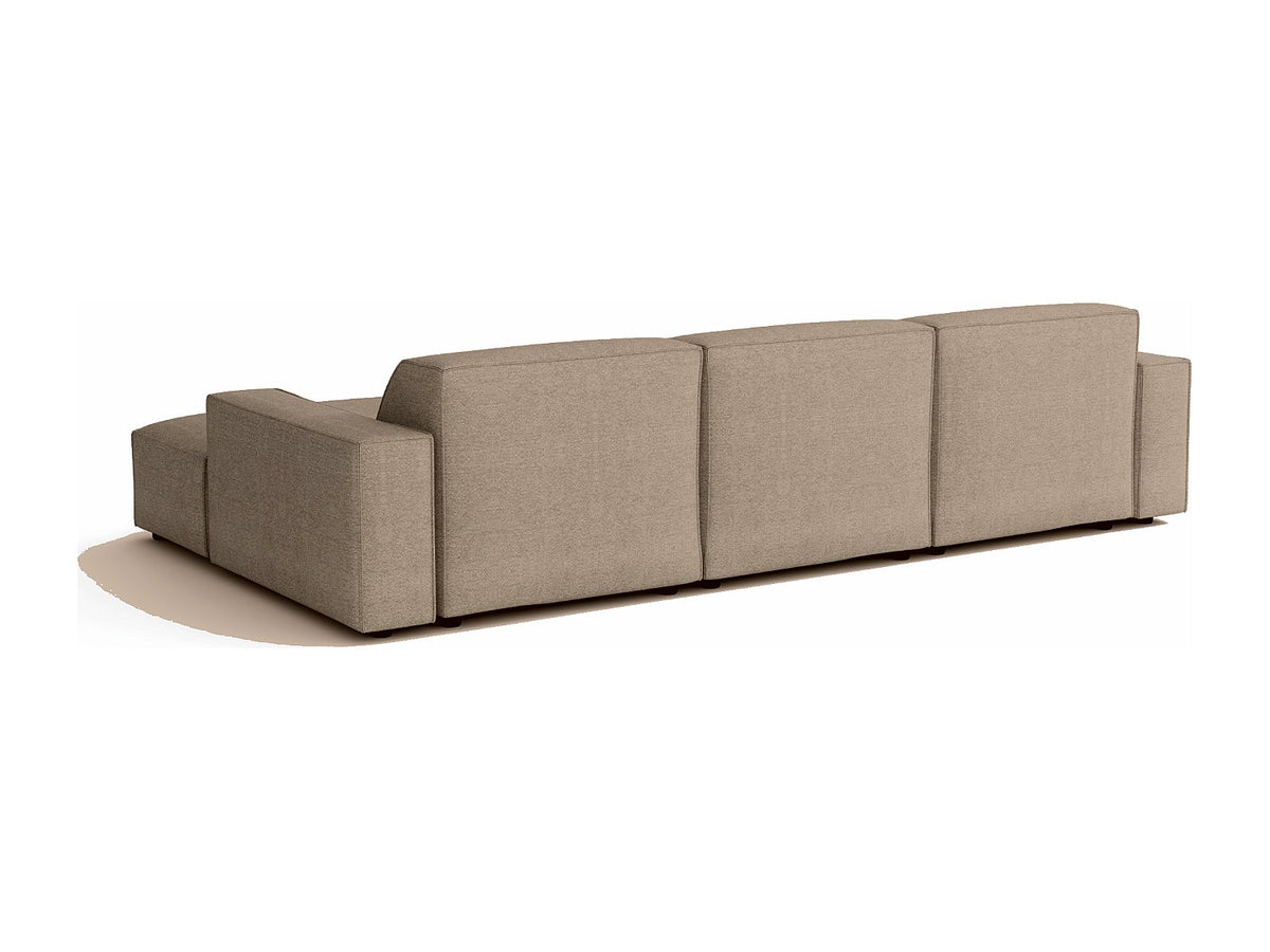 Canapé modulable beige tissu