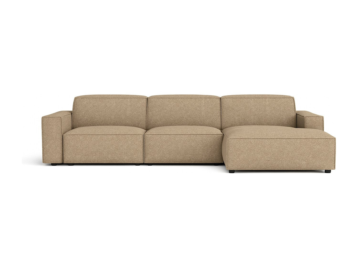 Canapé modulable marron tissu