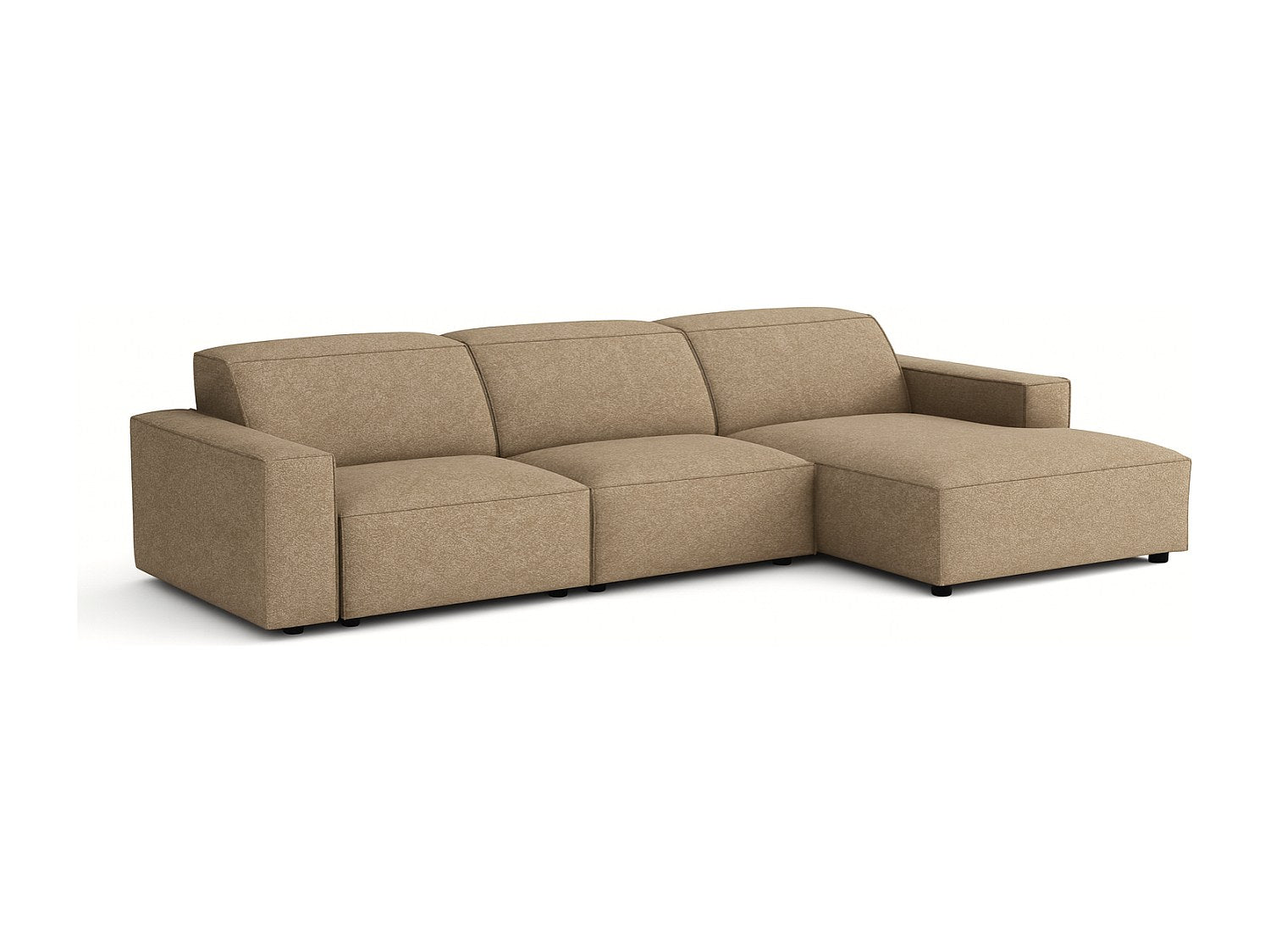 Canapé modulable marron tissu