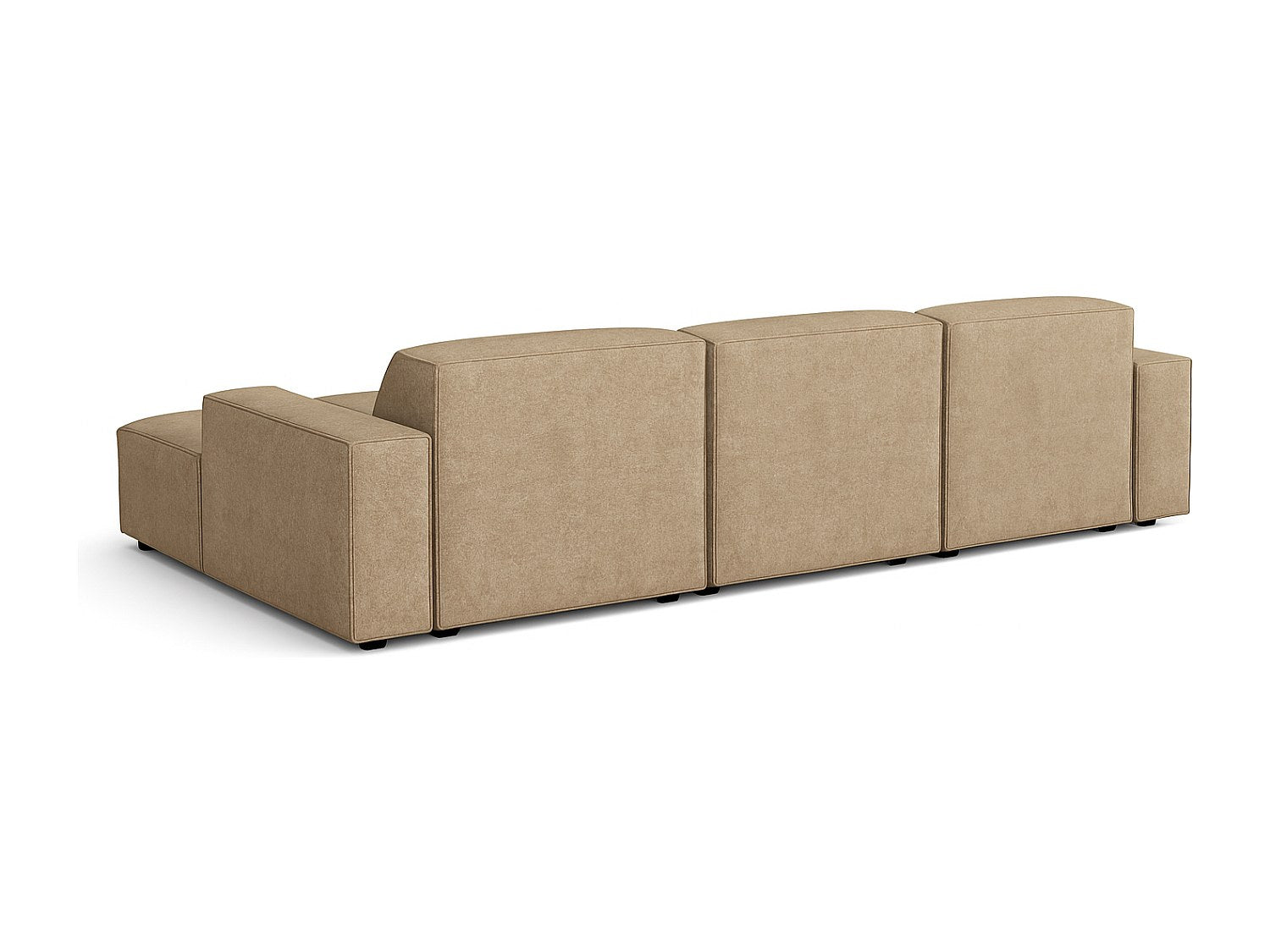 Canapé modulable marron tissu