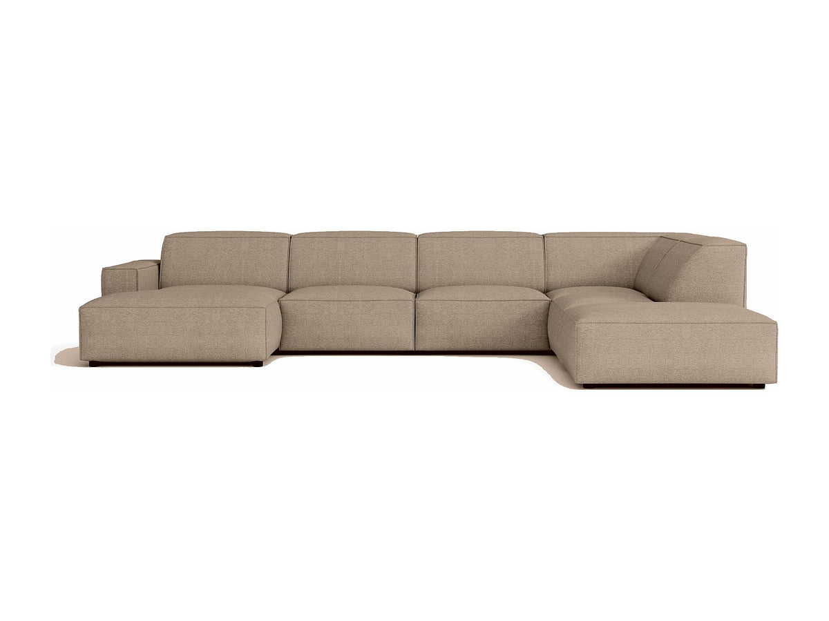 Canapé modulable beige tissu