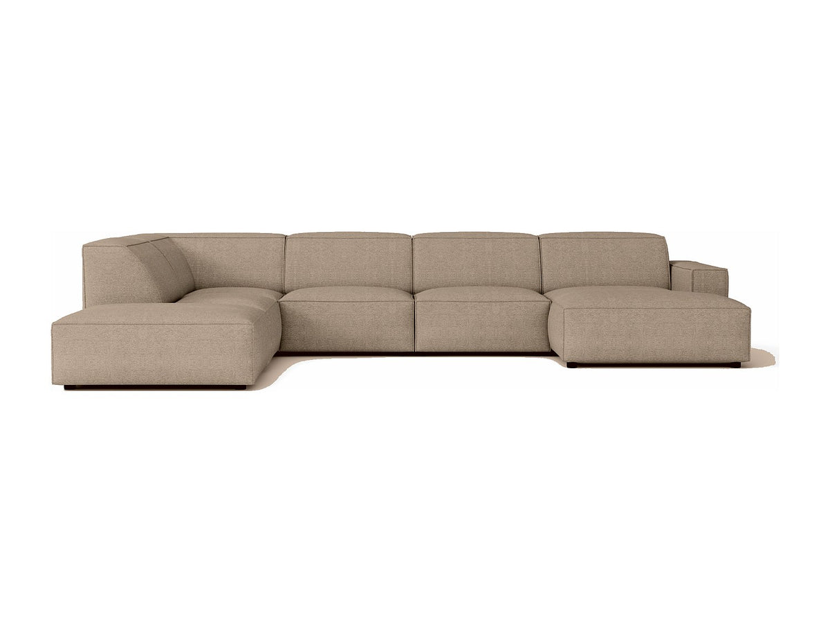 Canapé modulable beige tissu
