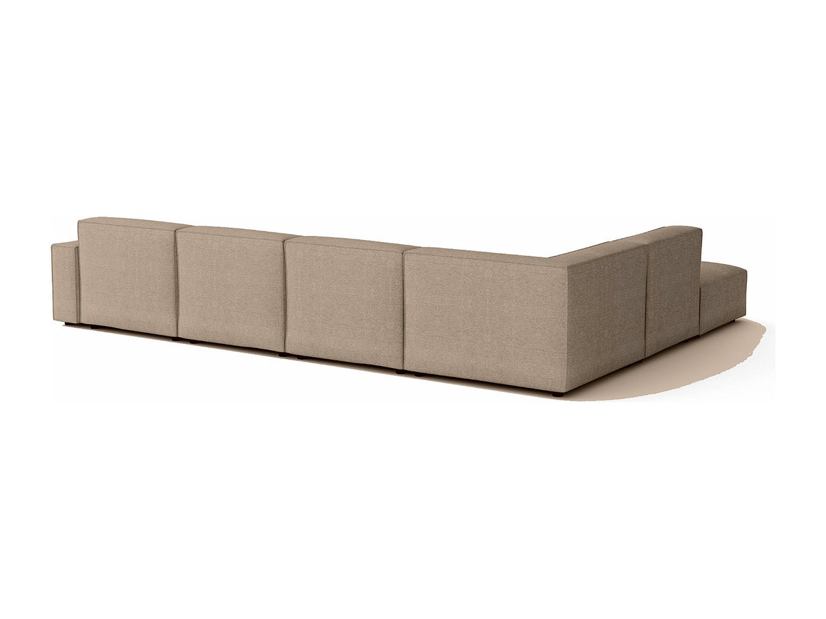 Canapé modulable beige tissu
