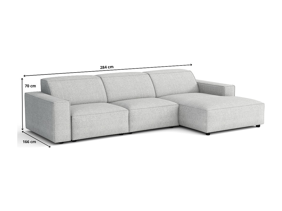 Canapé modulable marron tissu
