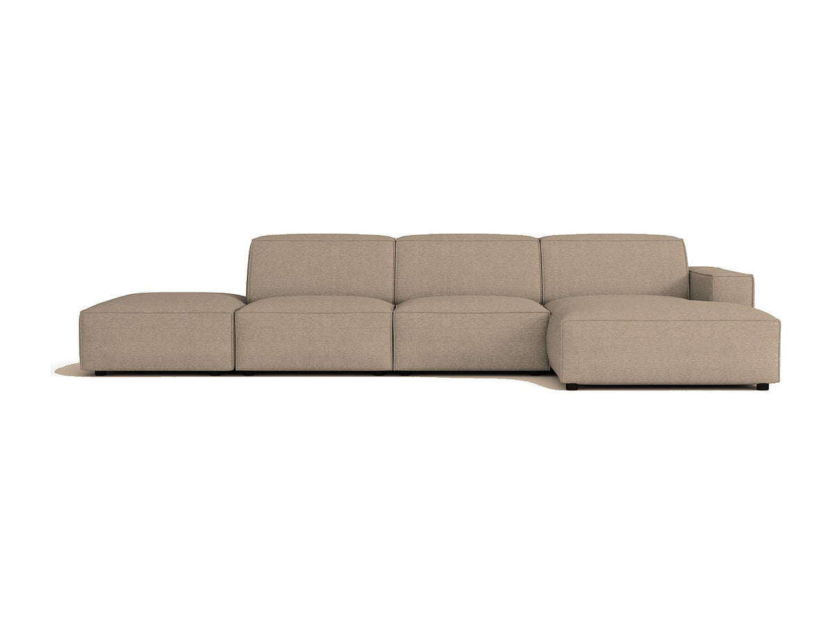 Canapé modulable beige tissu