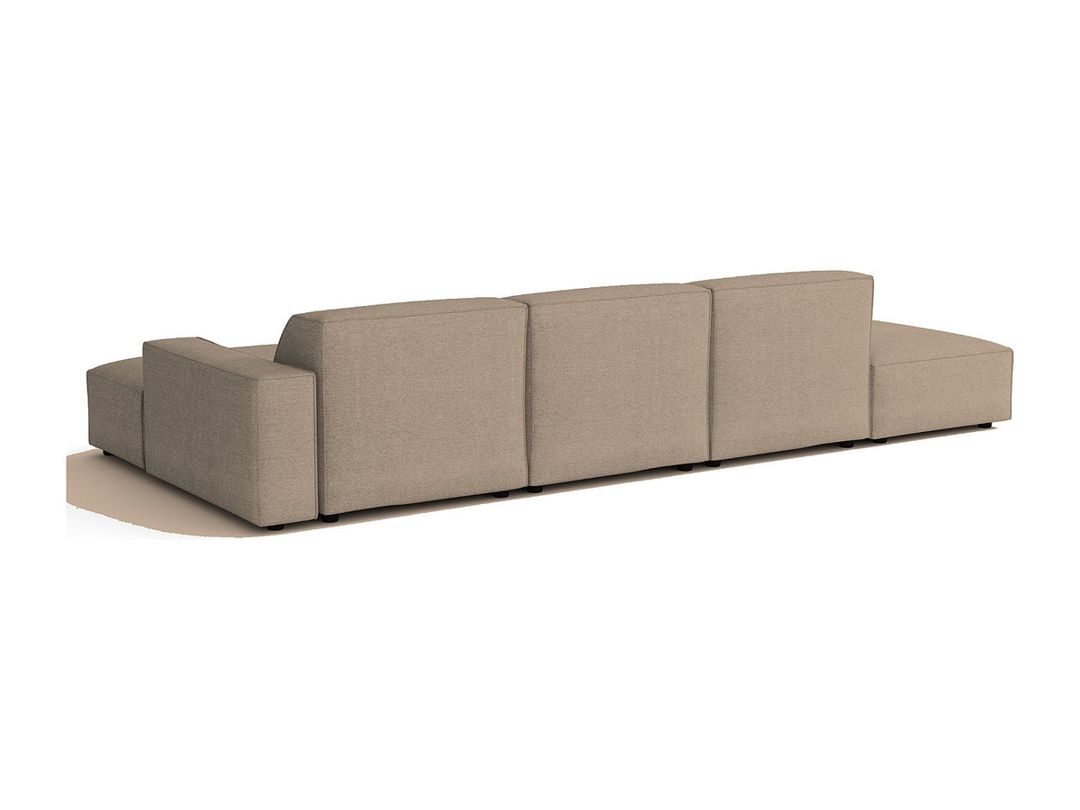 Canapé modulable beige tissu