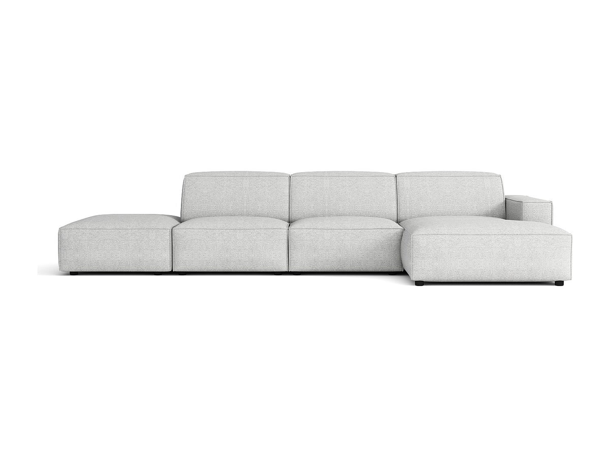 Canapé modulable gris tissu