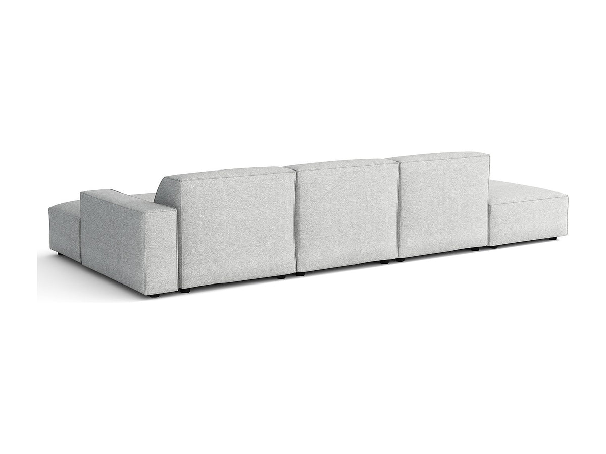 Canapé modulable gris tissu