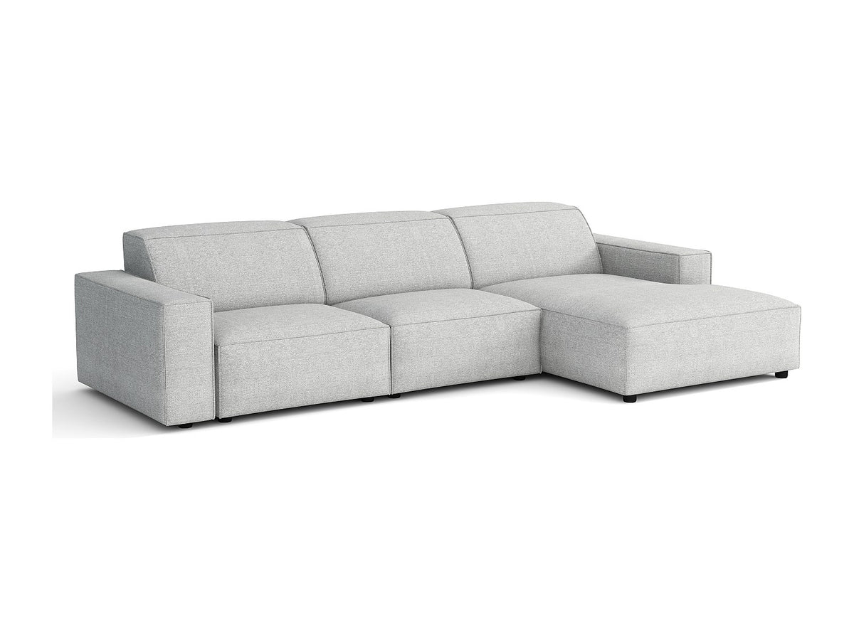 Canapé modulable gris tissu