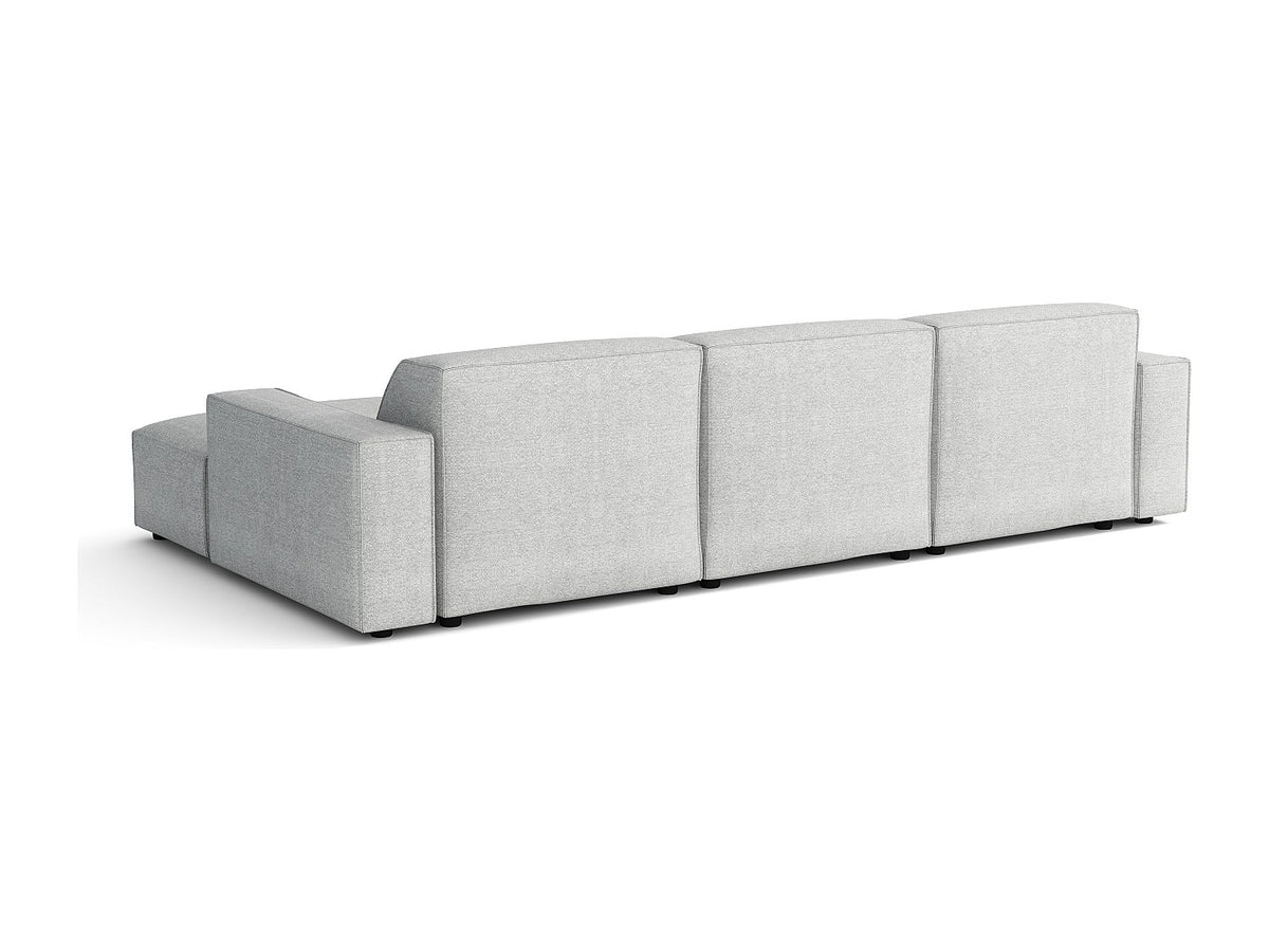 Canapé modulable gris tissu