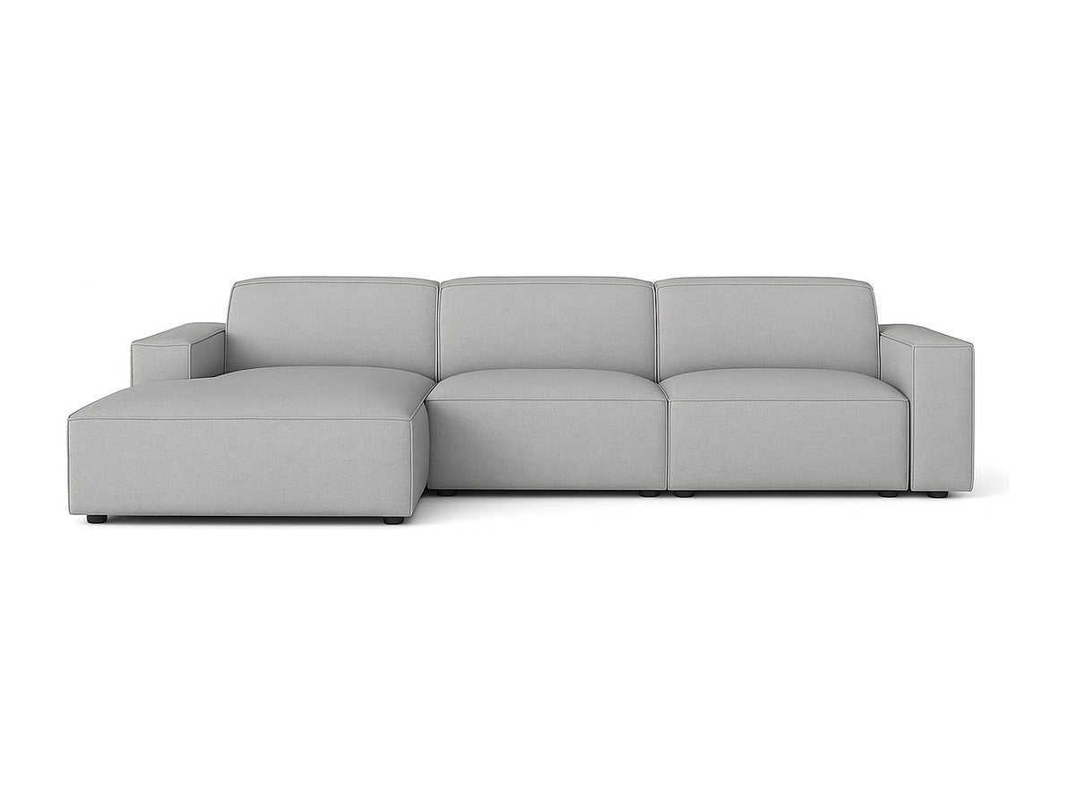 Canapé modulable gris tissu