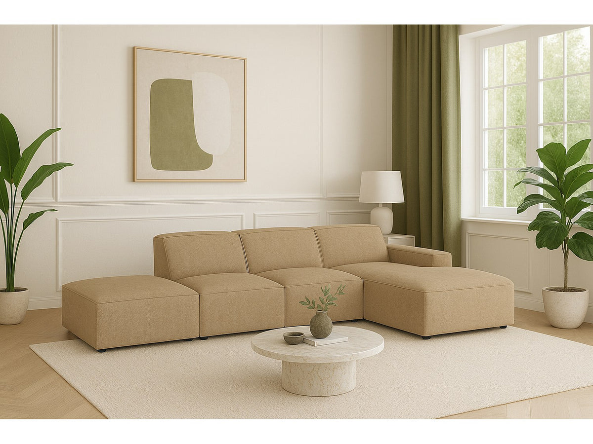 Canapé modulable marron tissu