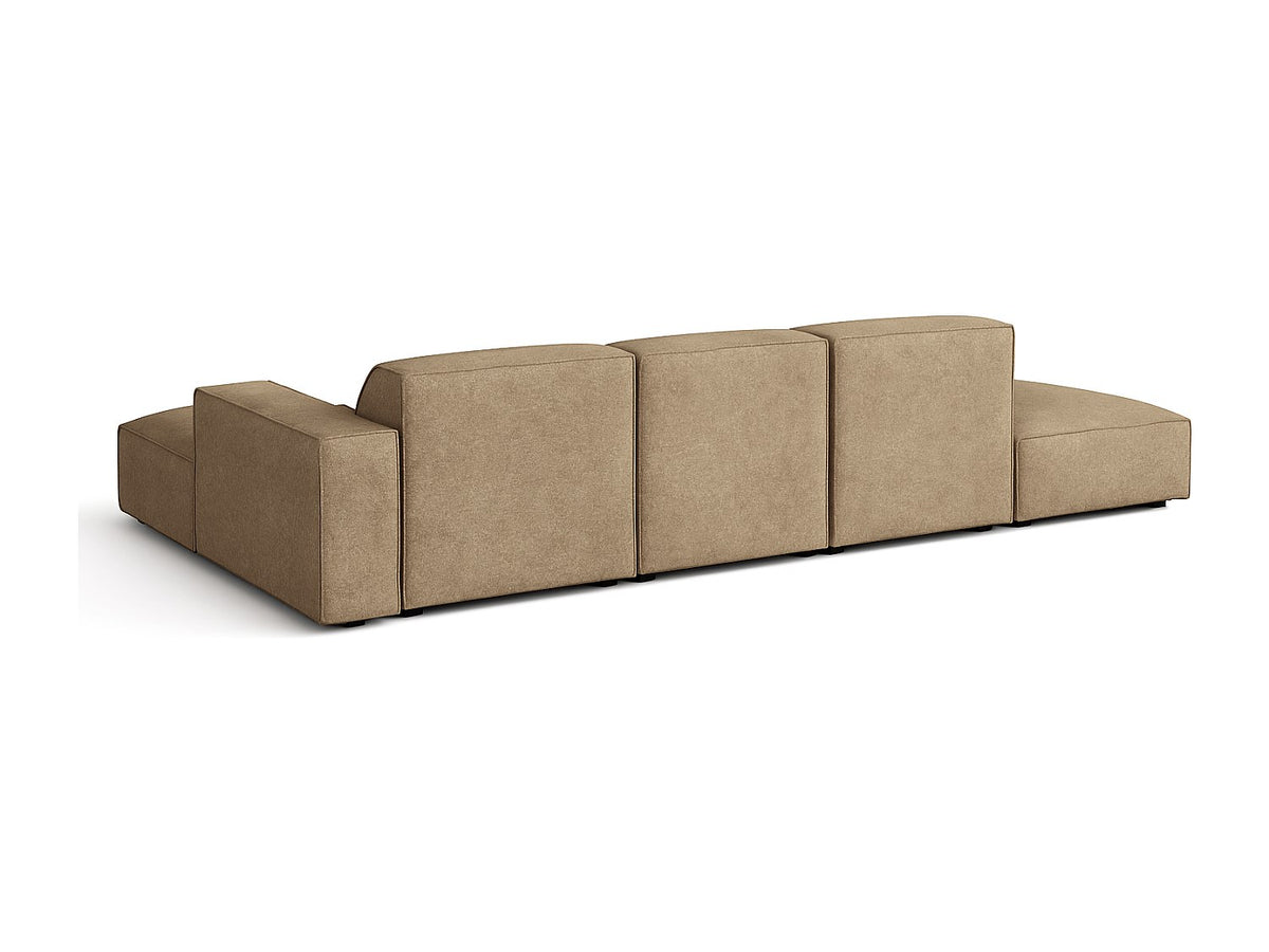 Canapé modulable marron tissu