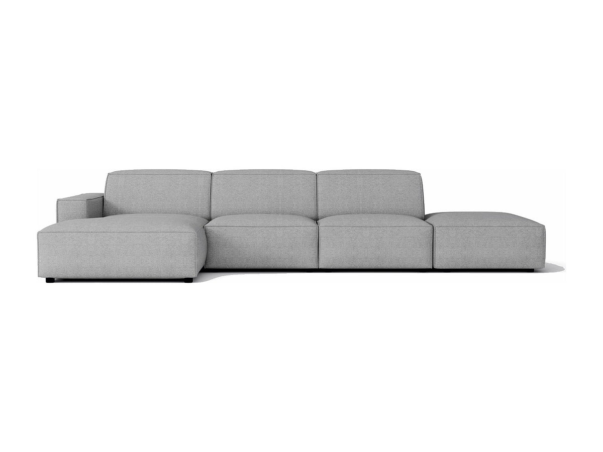 Canapé modulable gris tissu
